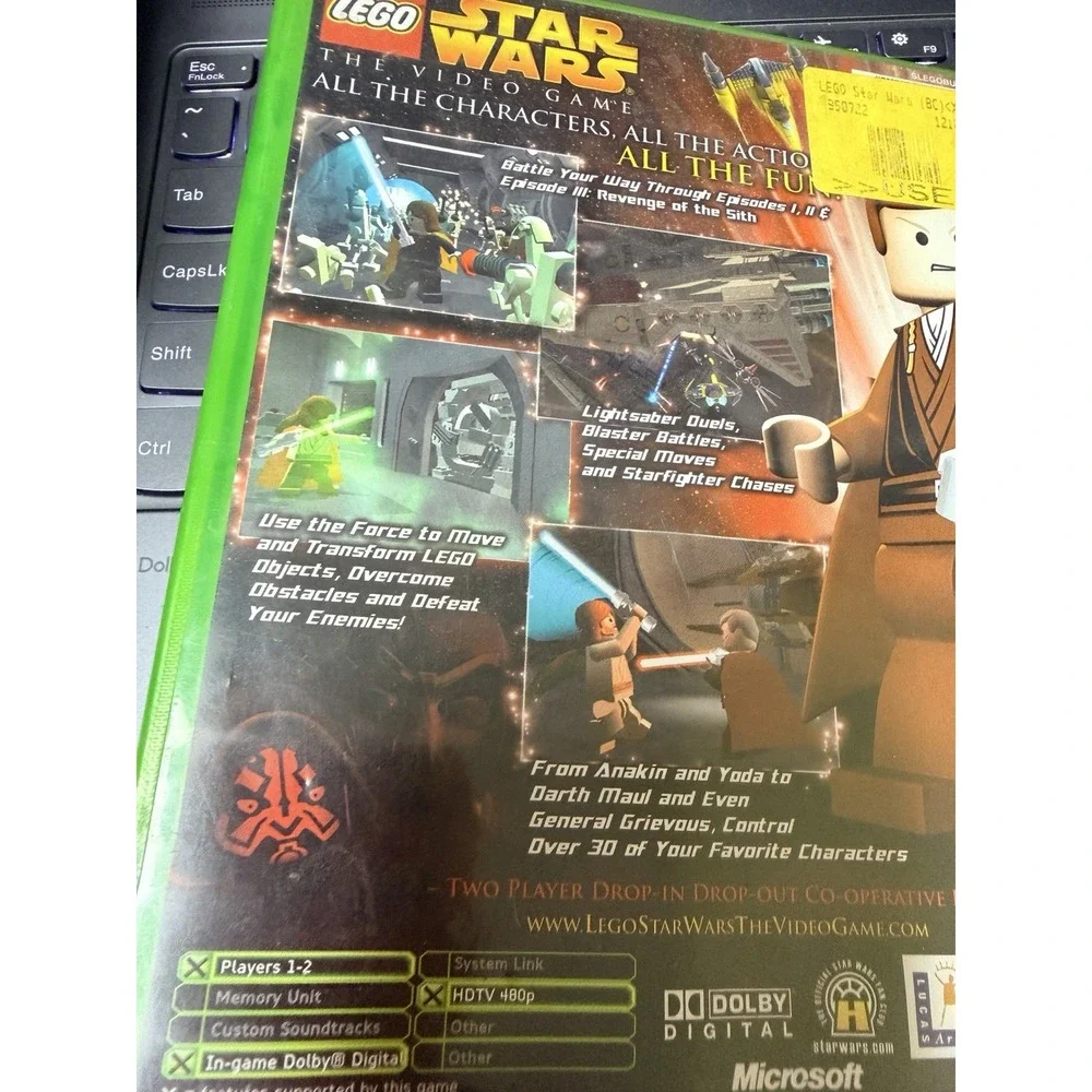 Case & Manual only LEGO Star Wars The Video Game Original‎ Xbox